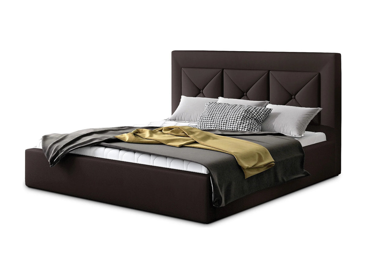 Lit Coffre 200x200 Simili Cuir Blanc — vue 3