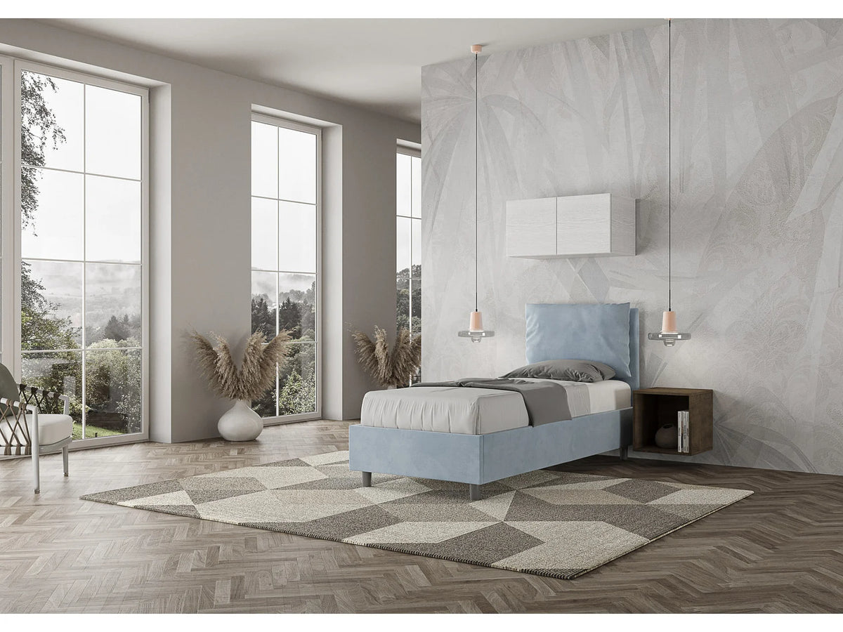 Lit Coffre 90x190 Bois Bleu — vue 6