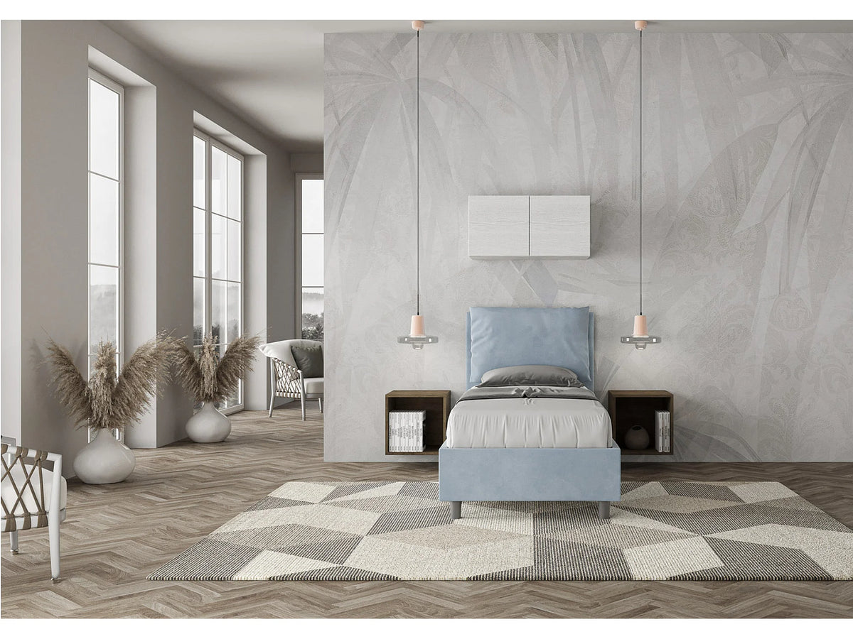 Lit Coffre 90x190 Bois Bleu — vue 7