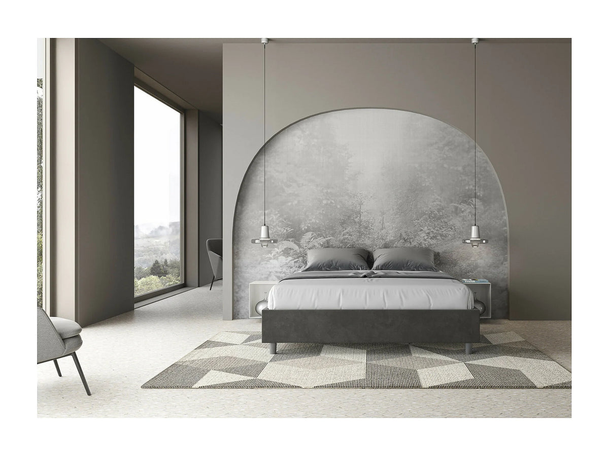 Lit Coffre 90x190 Microfibre Bleu ciel — vue 2