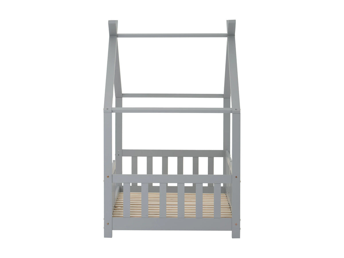 Lit Coffre 200x200 Bois Gris — vue 5