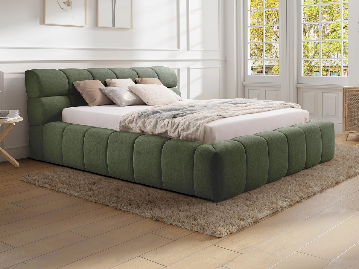 Lit Coffre 180x200 Bois Vert - FORVIK — vue 13