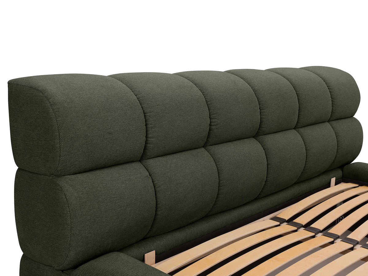 Lit Coffre 180x200 Bois Vert - FORVIK — vue 9
