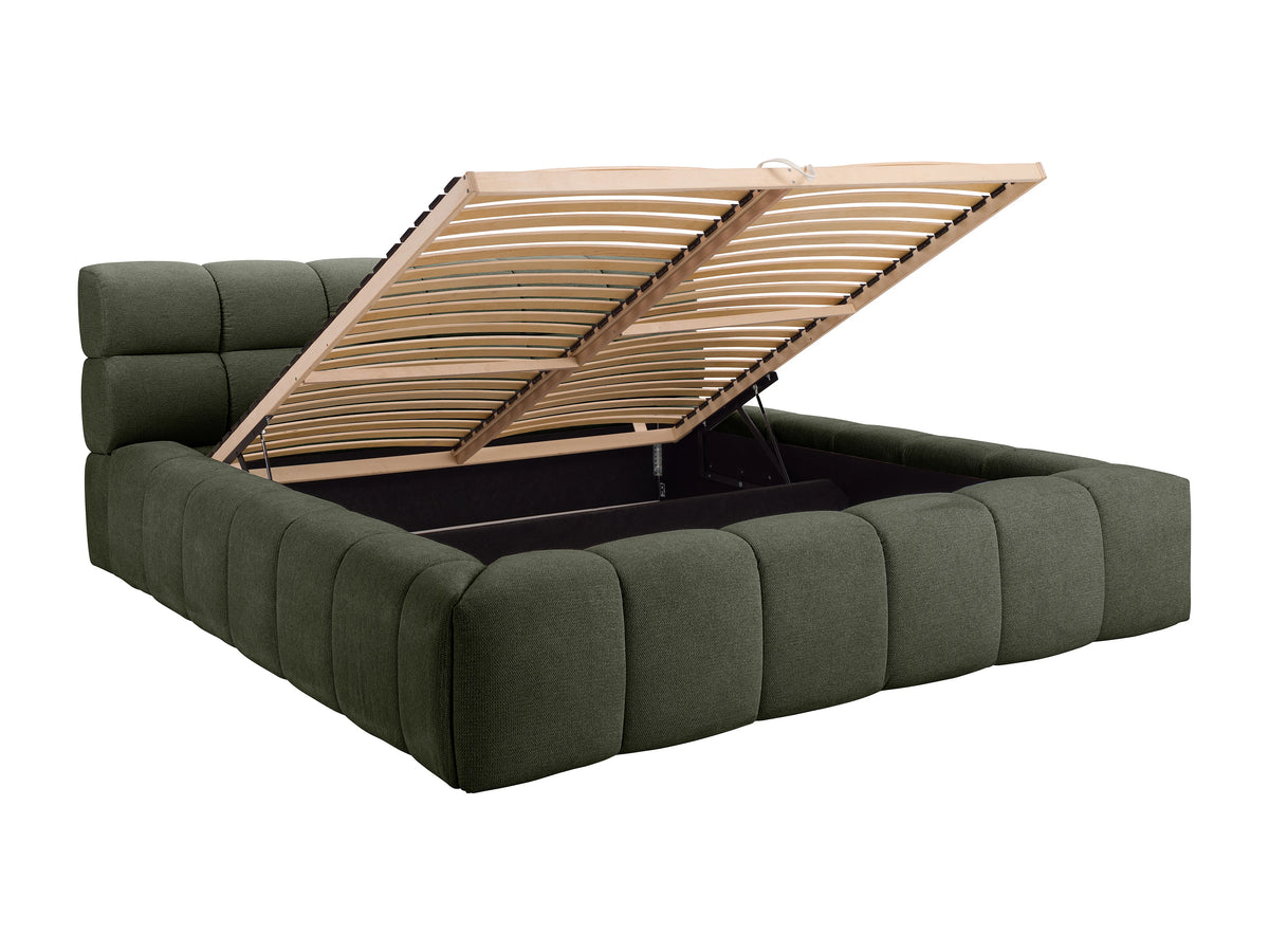 Lit Coffre 180x200 Bois Vert - FORVIK — vue 6