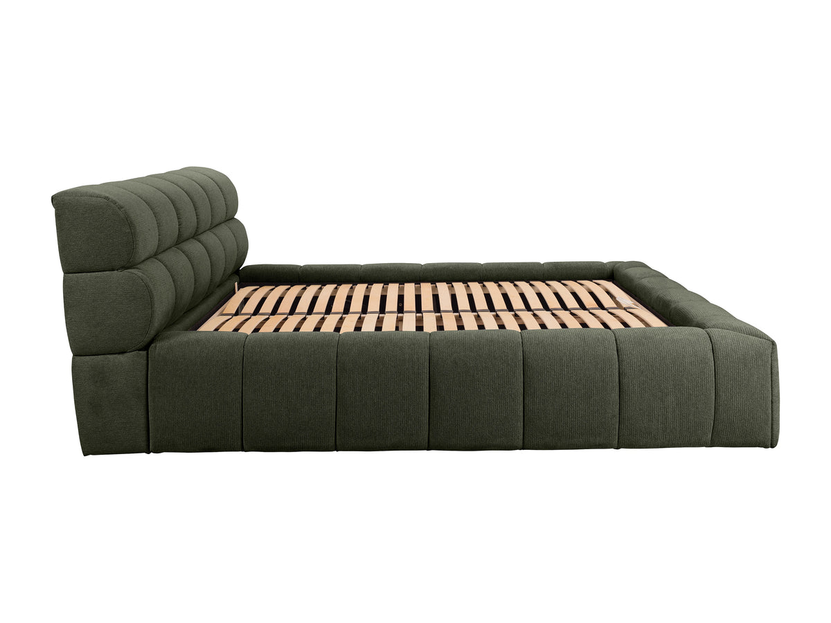 Lit Coffre 180x200 Bois Vert - FORVIK — vue 8