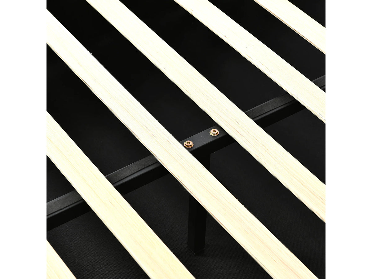 Lit Coffre 90x200 Velours Gris Capitonné — vue 9