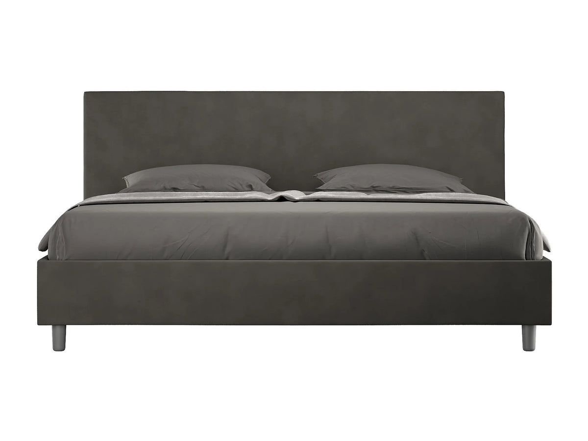 Lit Coffre 200x200 Microfibre Gris anthracite — vue 9