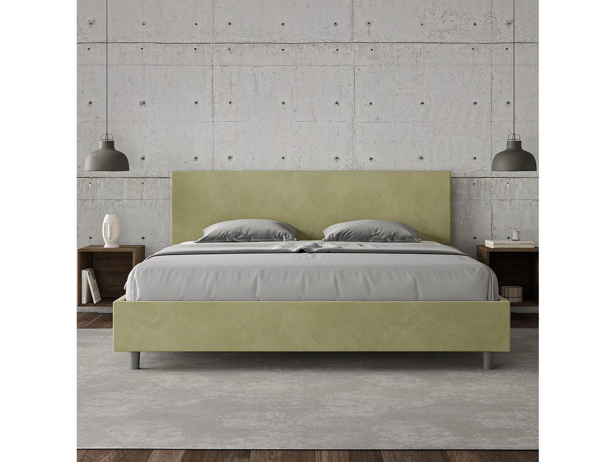 Lit Coffre 200x200 Microfibre Vert — vue 6