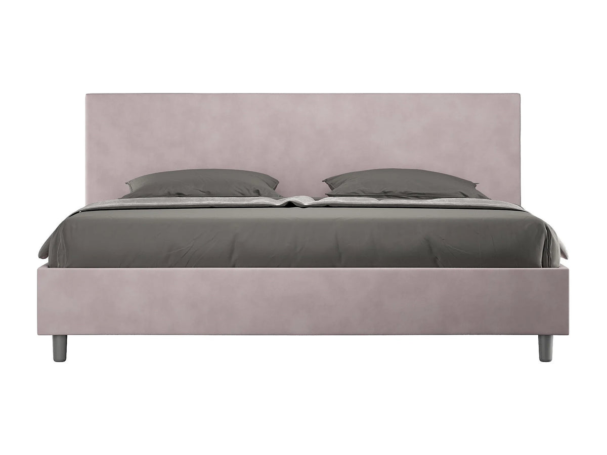 Lit Coffre 200x200 Microfibre Rose — vue 8