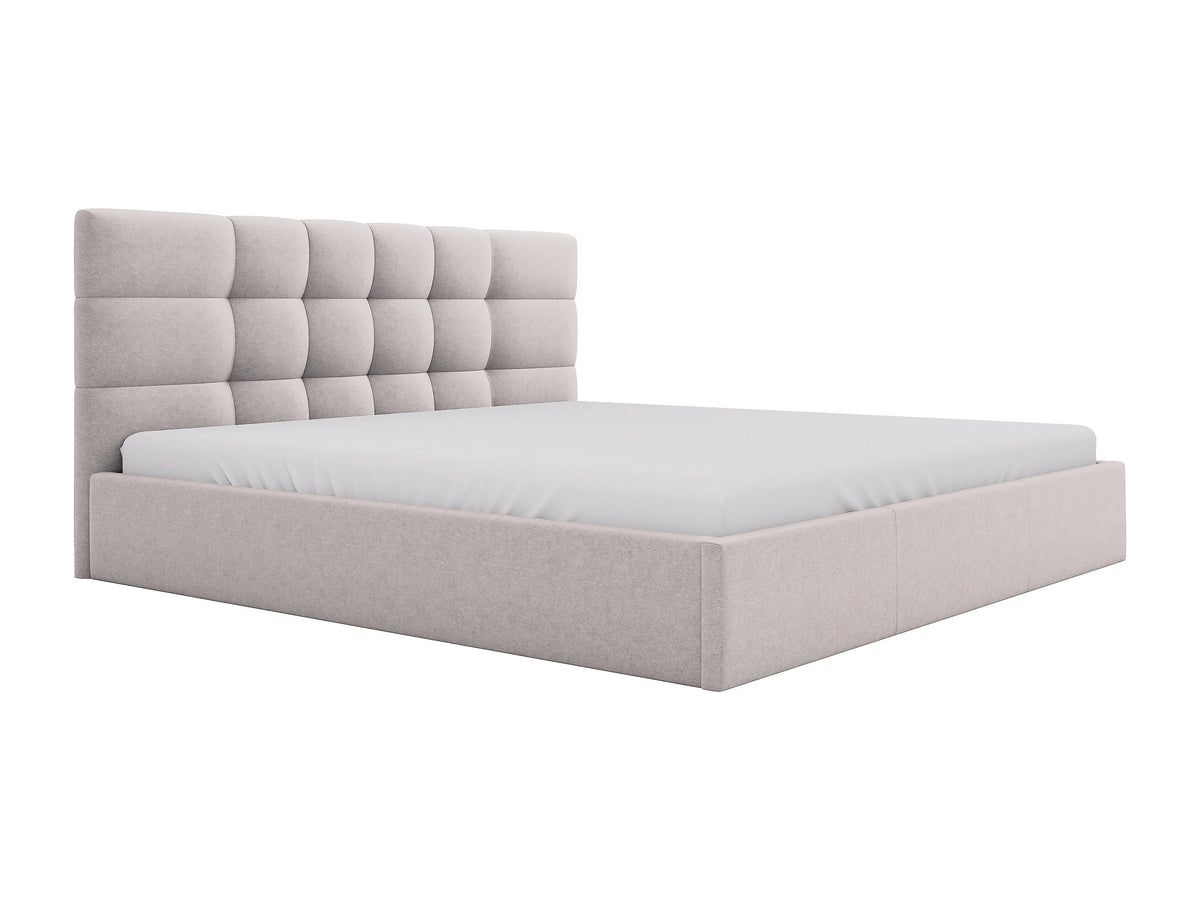 Lit Coffre 200x200 Bois Beige - ELIAVA — vue 4