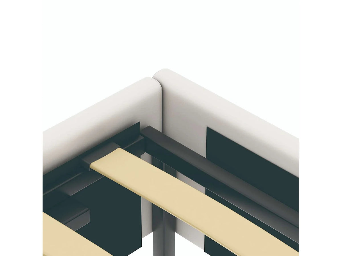 Lit Coffre 90x190 Simili Cuir Blanc — vue 7