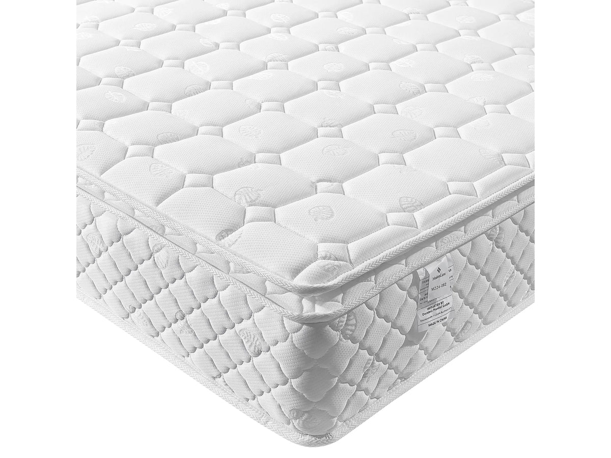 Lit Coffre 160x200 Tissu Lin Gris Capitonné avec Matelas et Port USB — vue 7