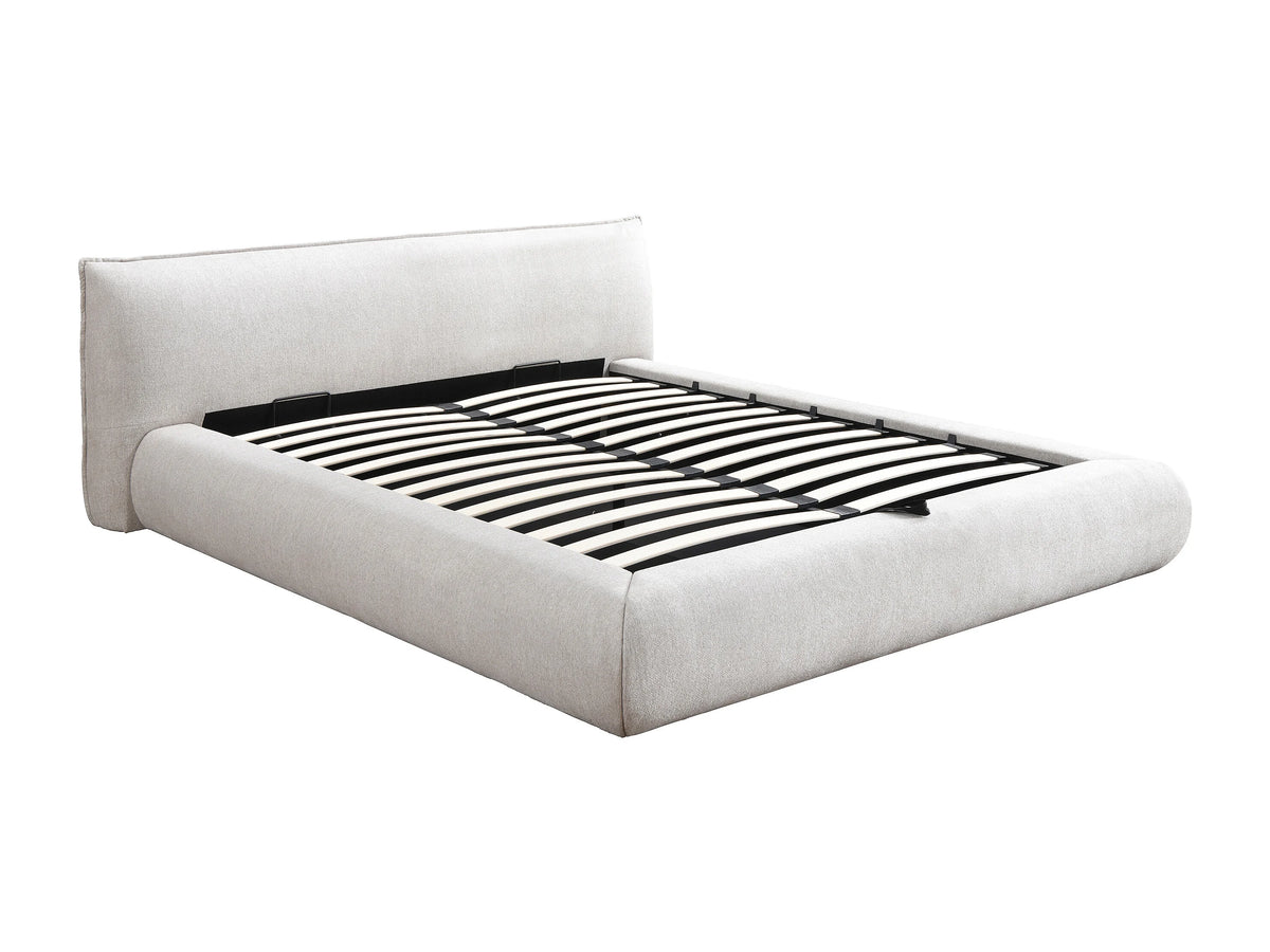 Lit Coffre 160x200 Bois Beige - MIRSIO — vue 4