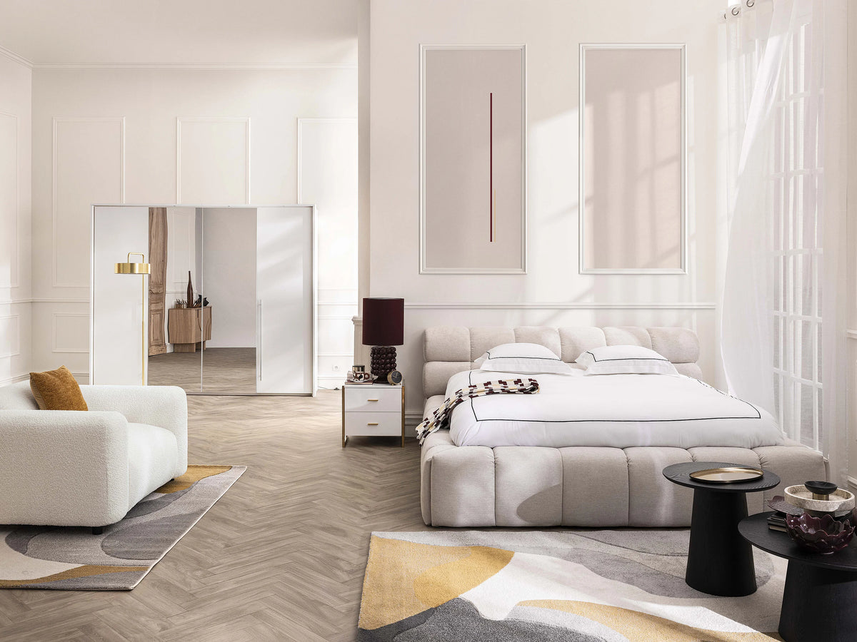 Lit Coffre 160x200 Bois Beige - FORVIK — vue 12
