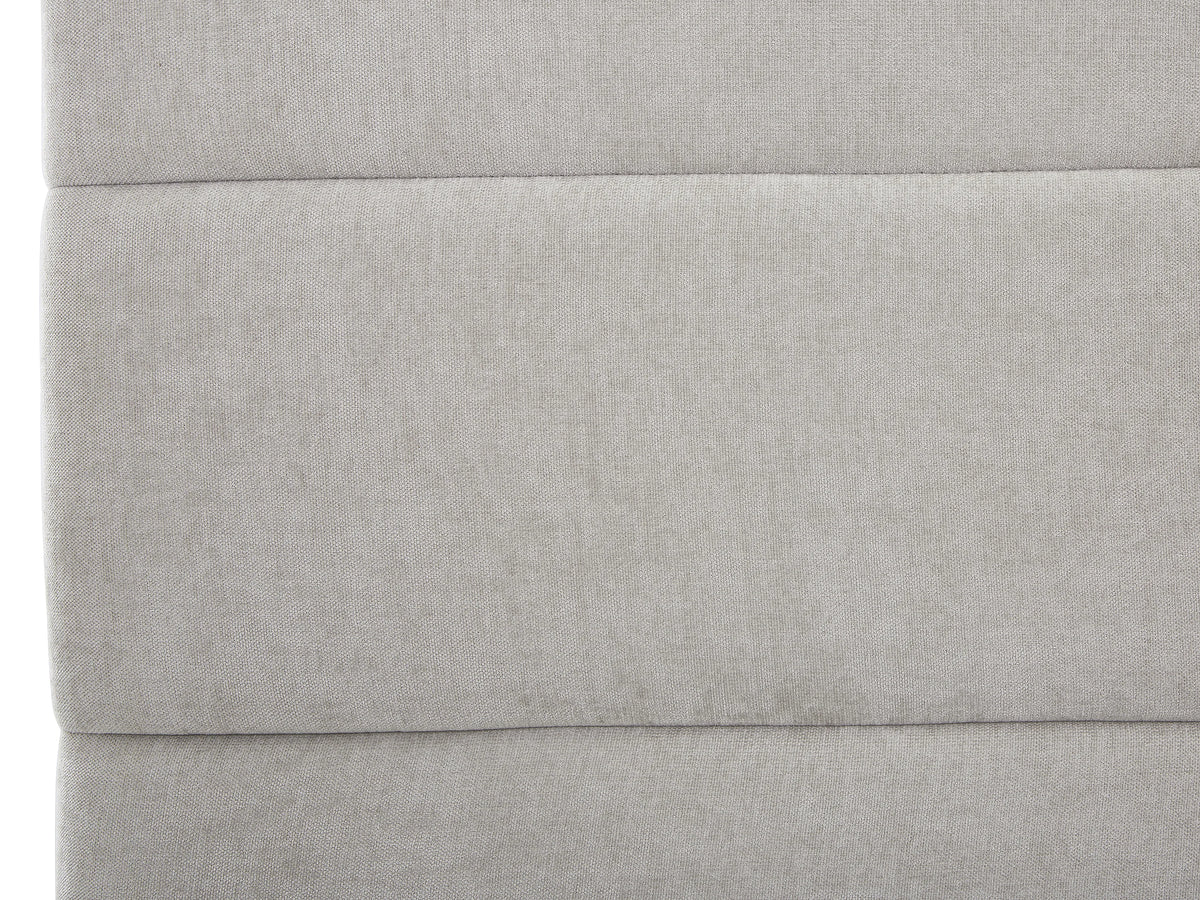Lit Coffre 180x200 Tissu Gris clair Capitonné - HOPEYA — vue 11