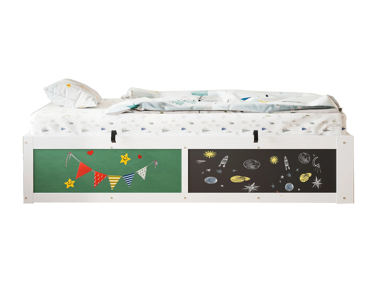 Lit Coffre 90x200 Bois Blanc — vue 5