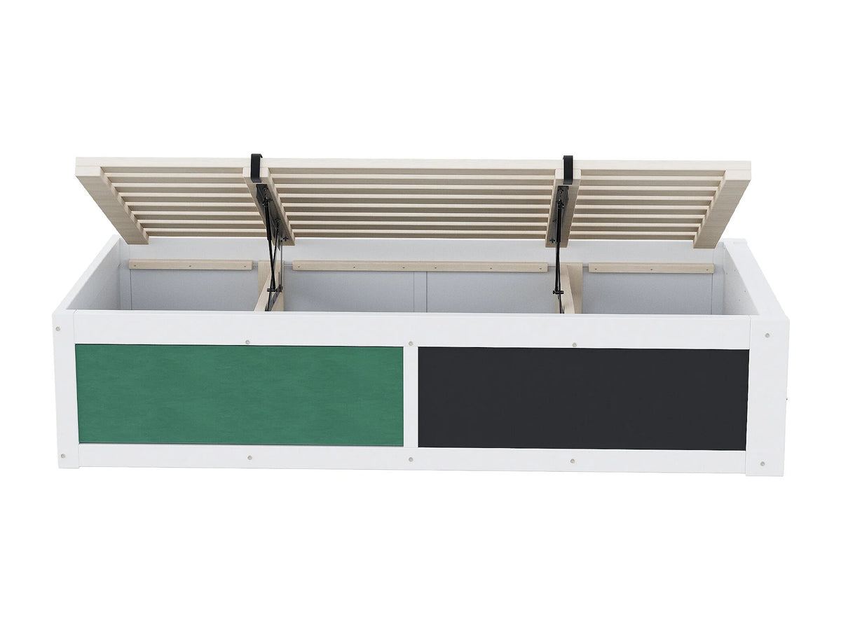 Lit Coffre 90x200 Bois Blanc — vue 6