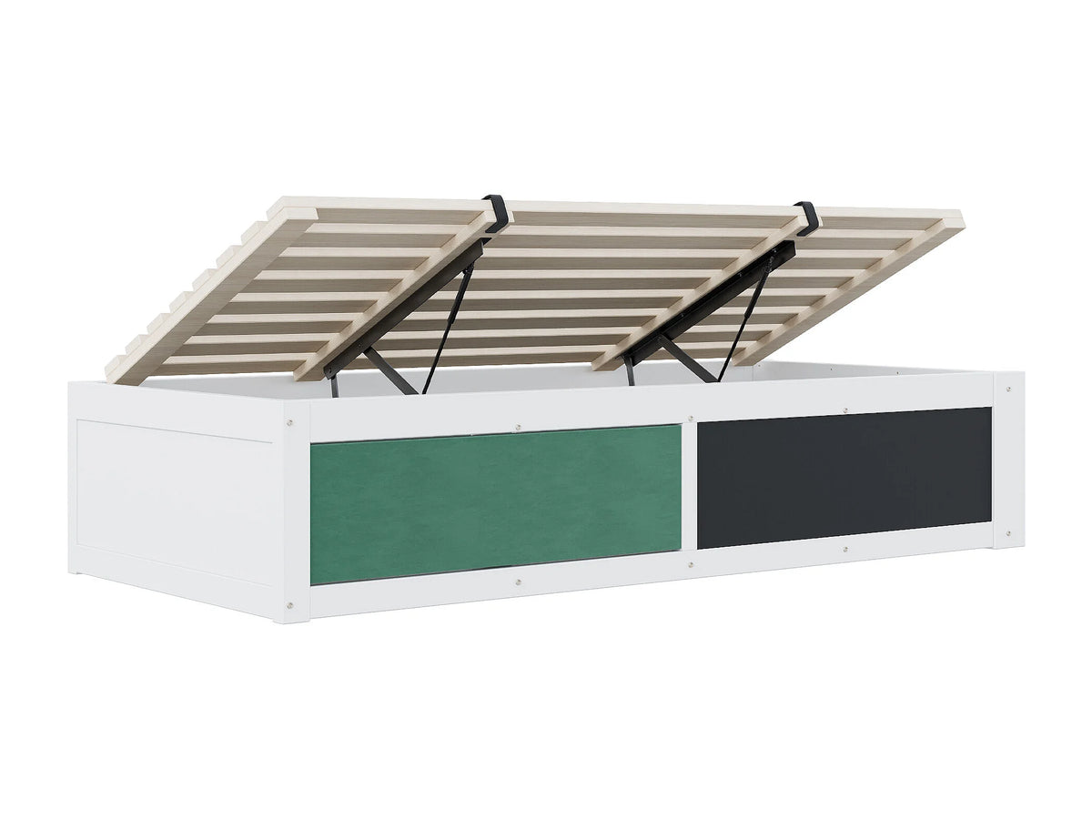 Lit Coffre 90x200 Bois Blanc — vue 7