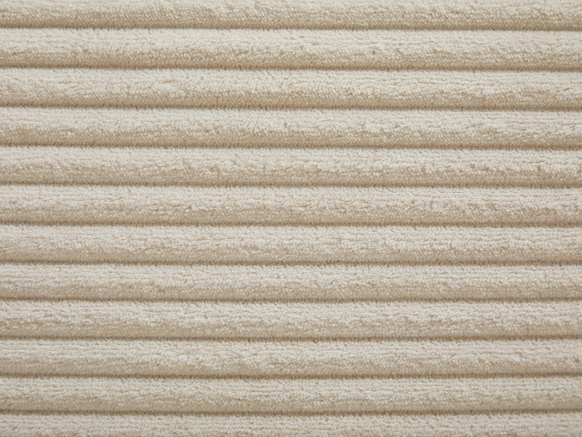 Lit Coffre 180x200 Velours Côtelé Beige - TAVESO — vue 7