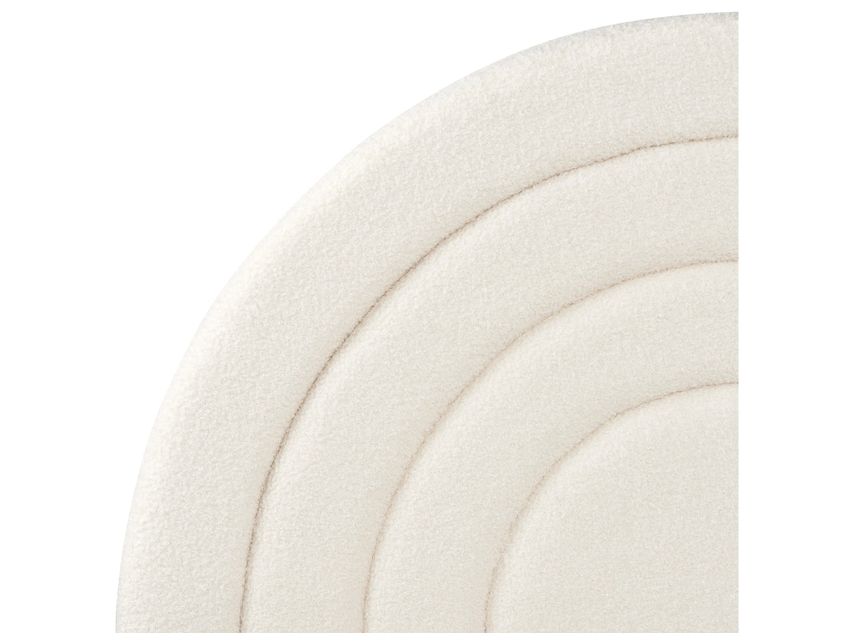 Lit Coffre 90x200 Tissu Bouclette Blanc — vue 8