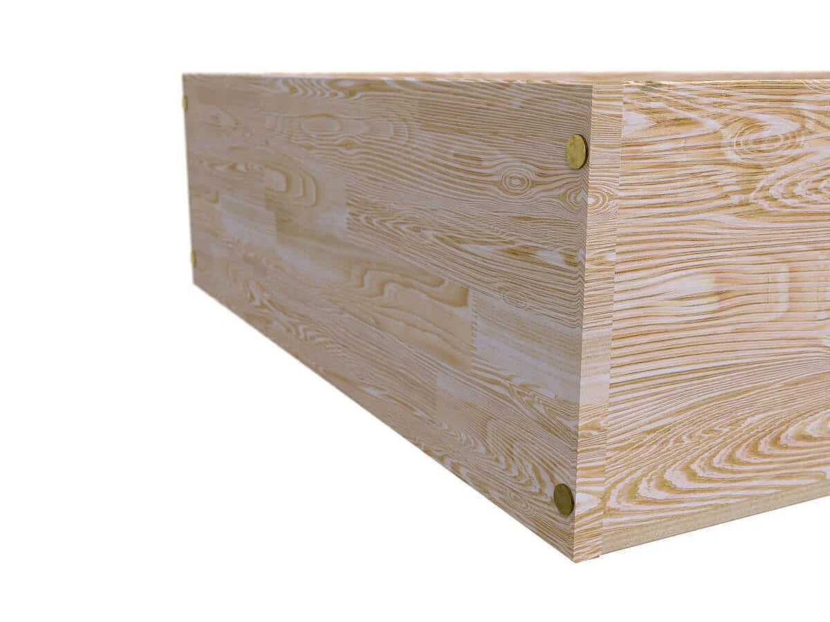 Lit Coffre 90x190 Bois Naturel clair — vue 5