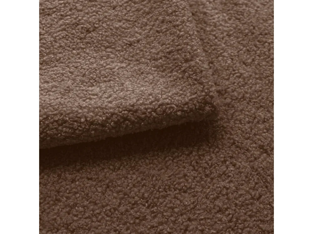 Lit Coffre 200x200 Tissu Bouclette Marron — vue 7