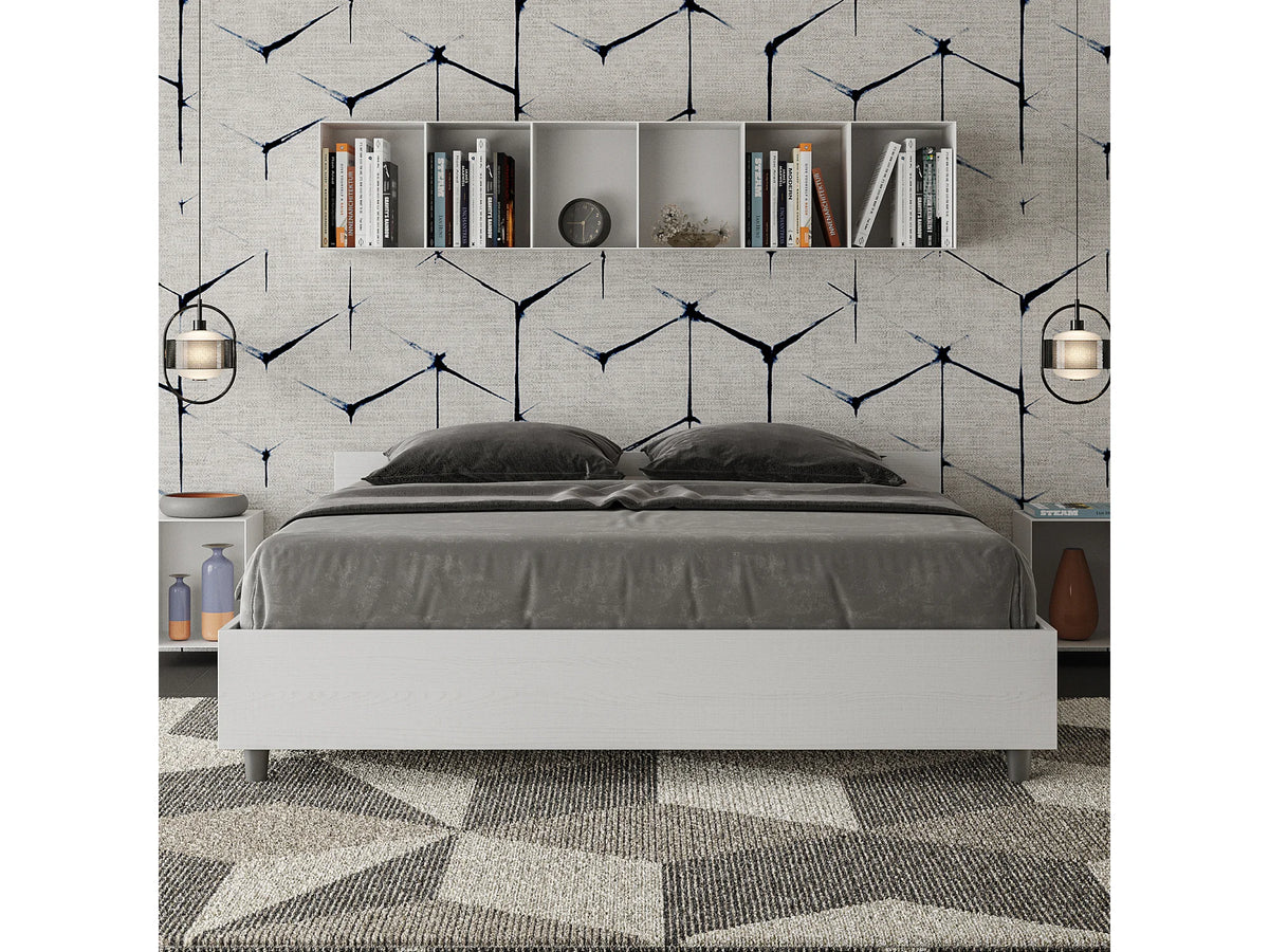 Lit Coffre 160x190 Bois Blanc