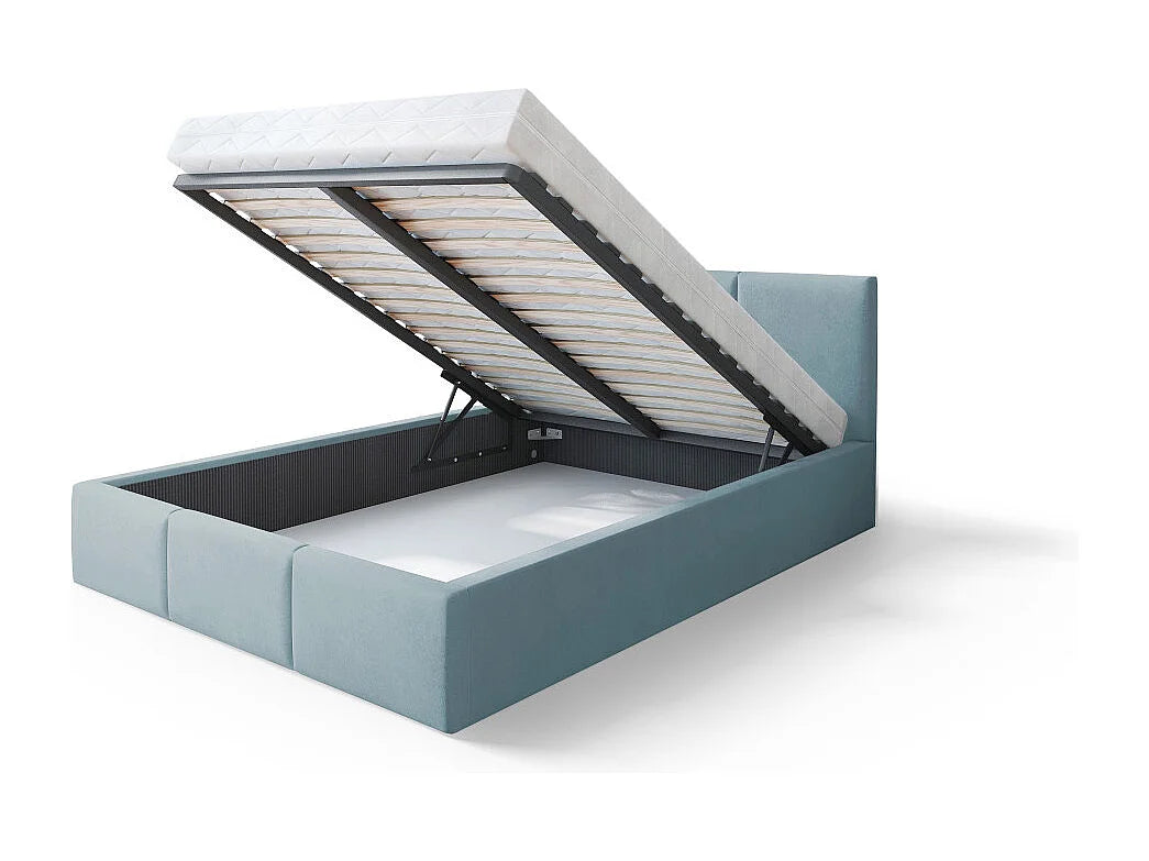 Lit Coffre 140x190 Bois Vert — vue 2