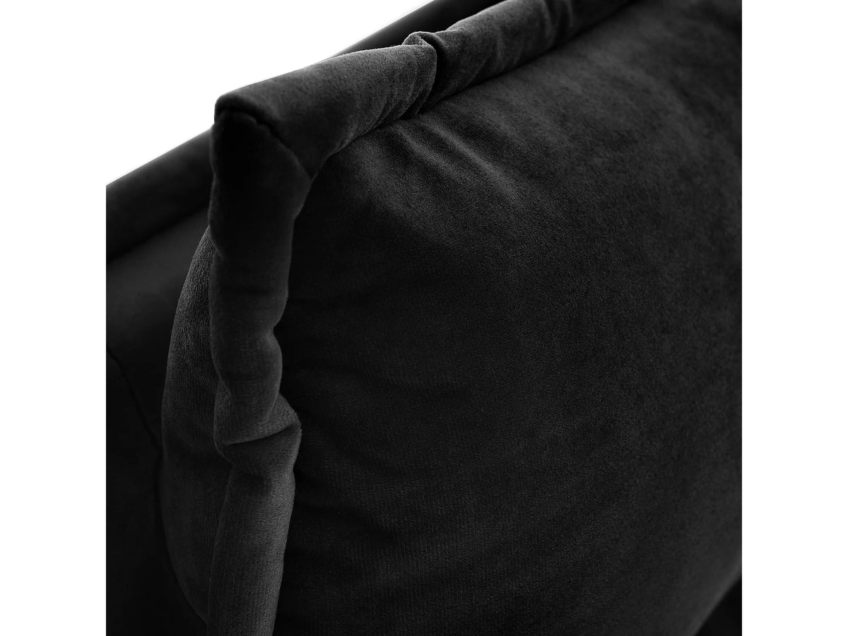 Lit Coffre 140x200 Velours Noir — vue 6