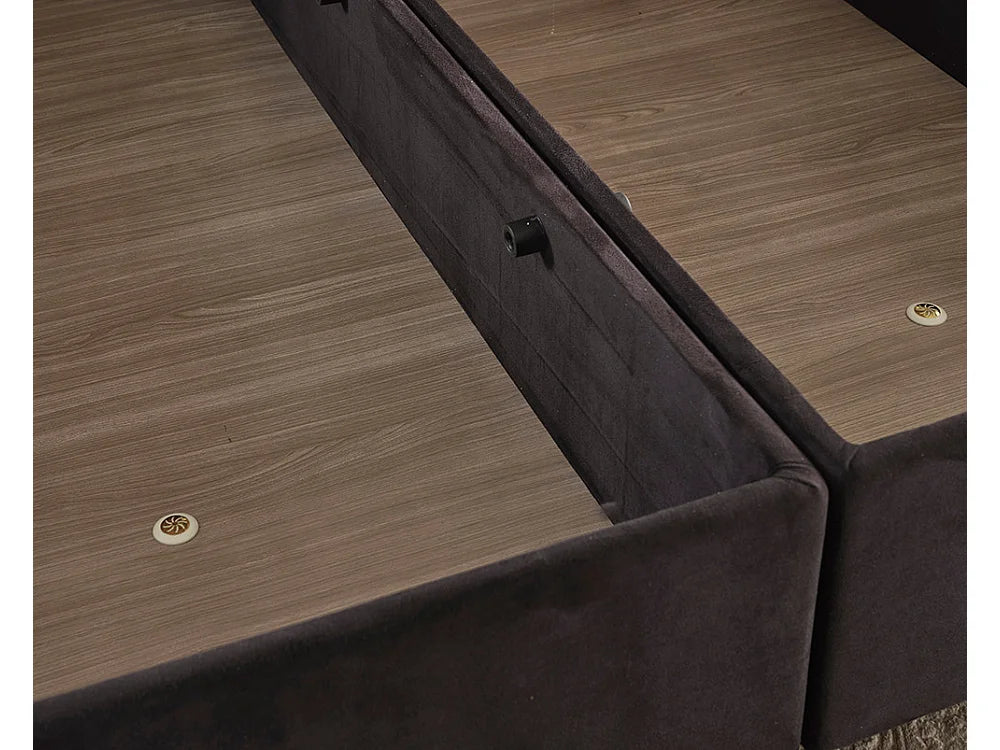Lit Coffre 120x200 Bois Noir — vue 5
