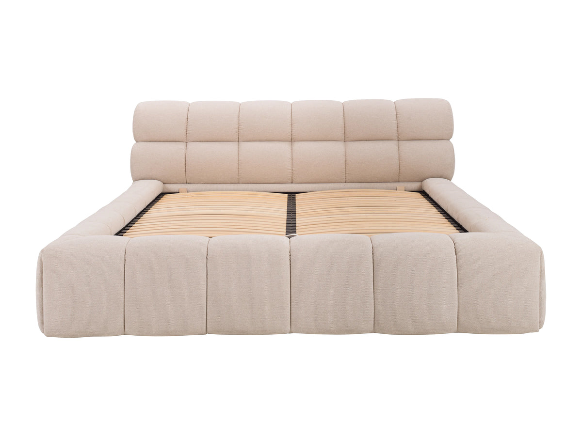 Lit Coffre 180x200 Bois Beige - FORVIK — vue 5