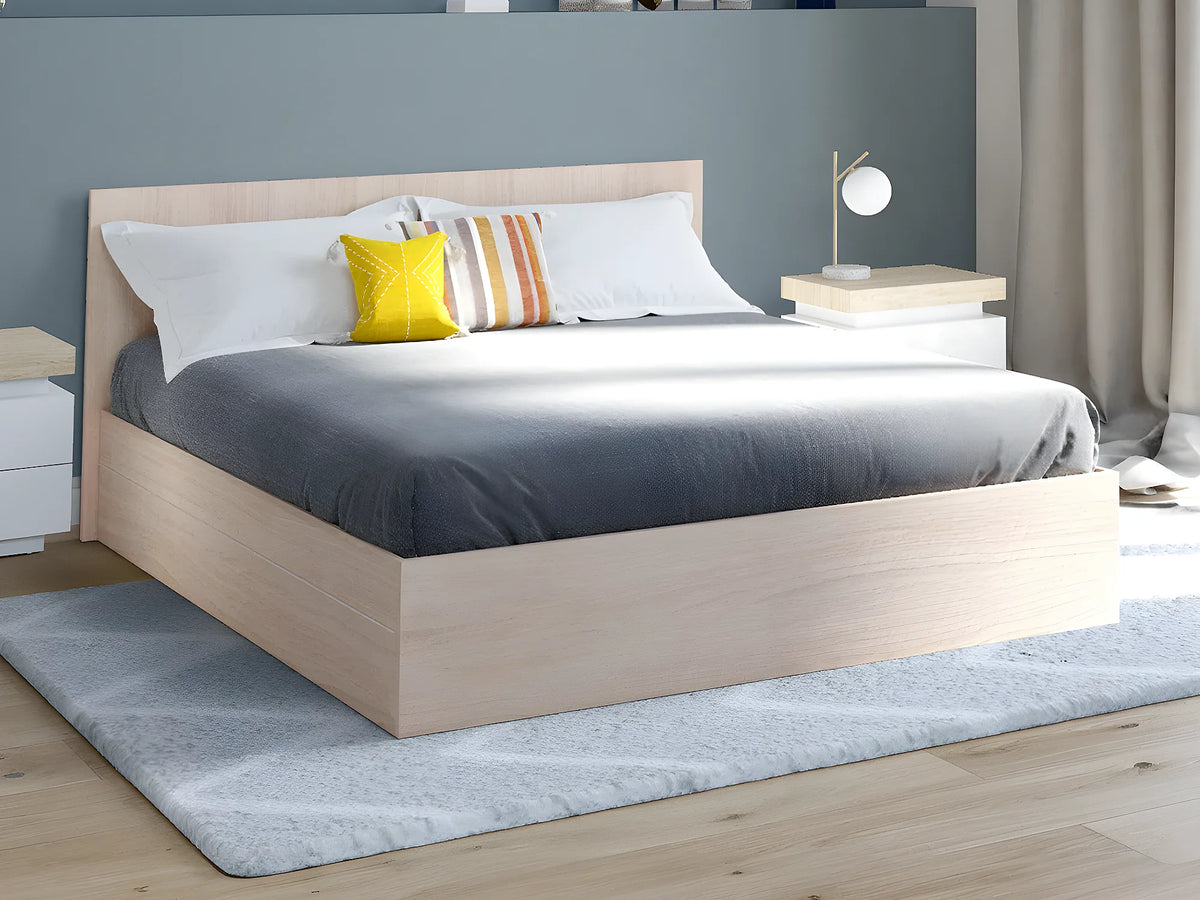 Lit Coffre 160x200 Bois Naturel clair - ELPHEGE — vue 5
