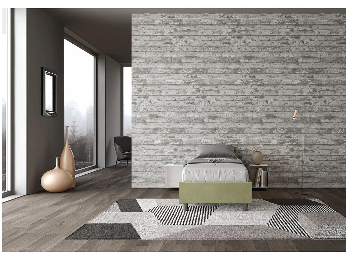 Lit Coffre 90x190 Microfibre Vert — vue 6