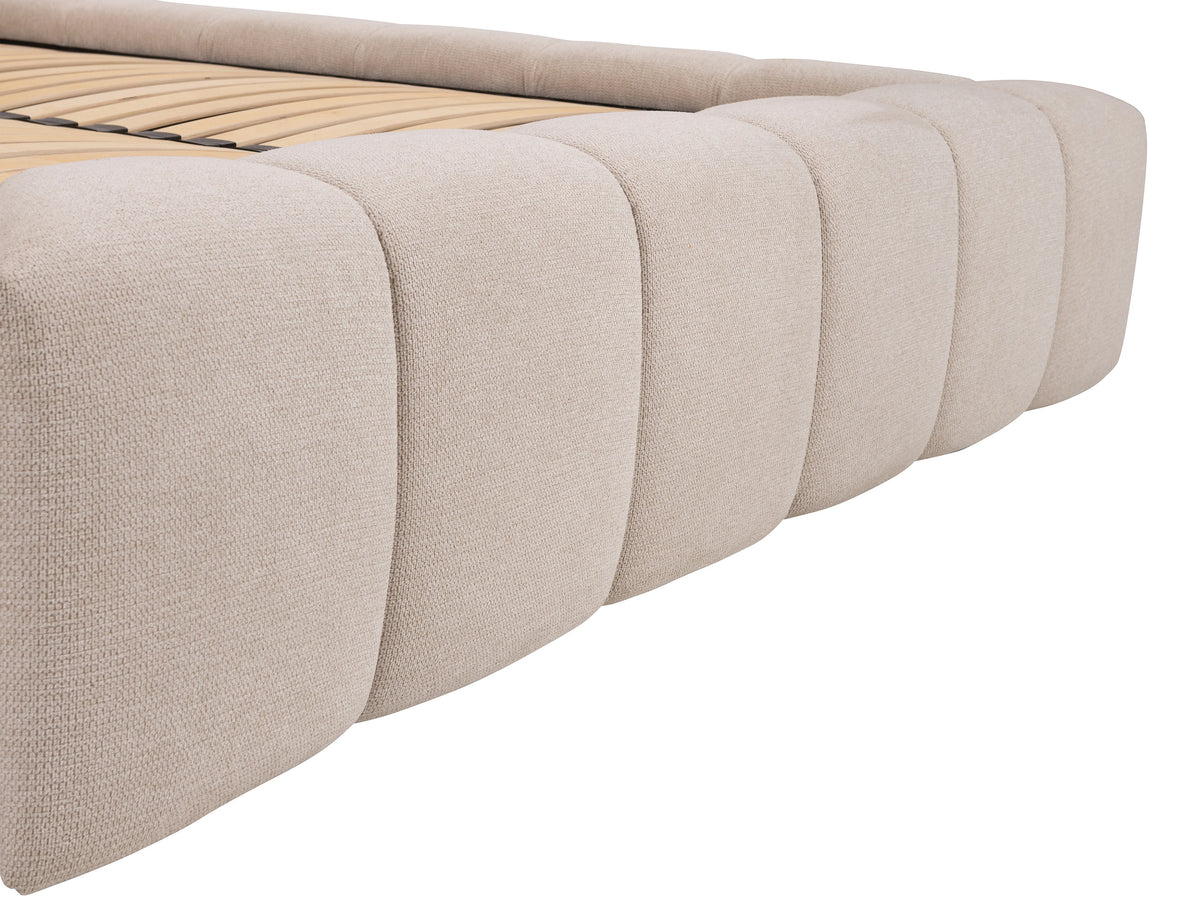 Lit Coffre 160x200 Bois Beige - FORVIK — vue 9