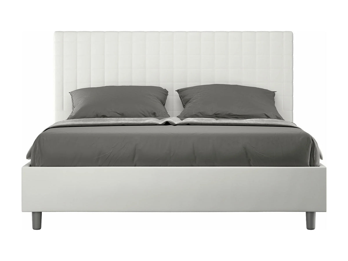 Lit Coffre 90x190 Simili Cuir Taupe — vue 8