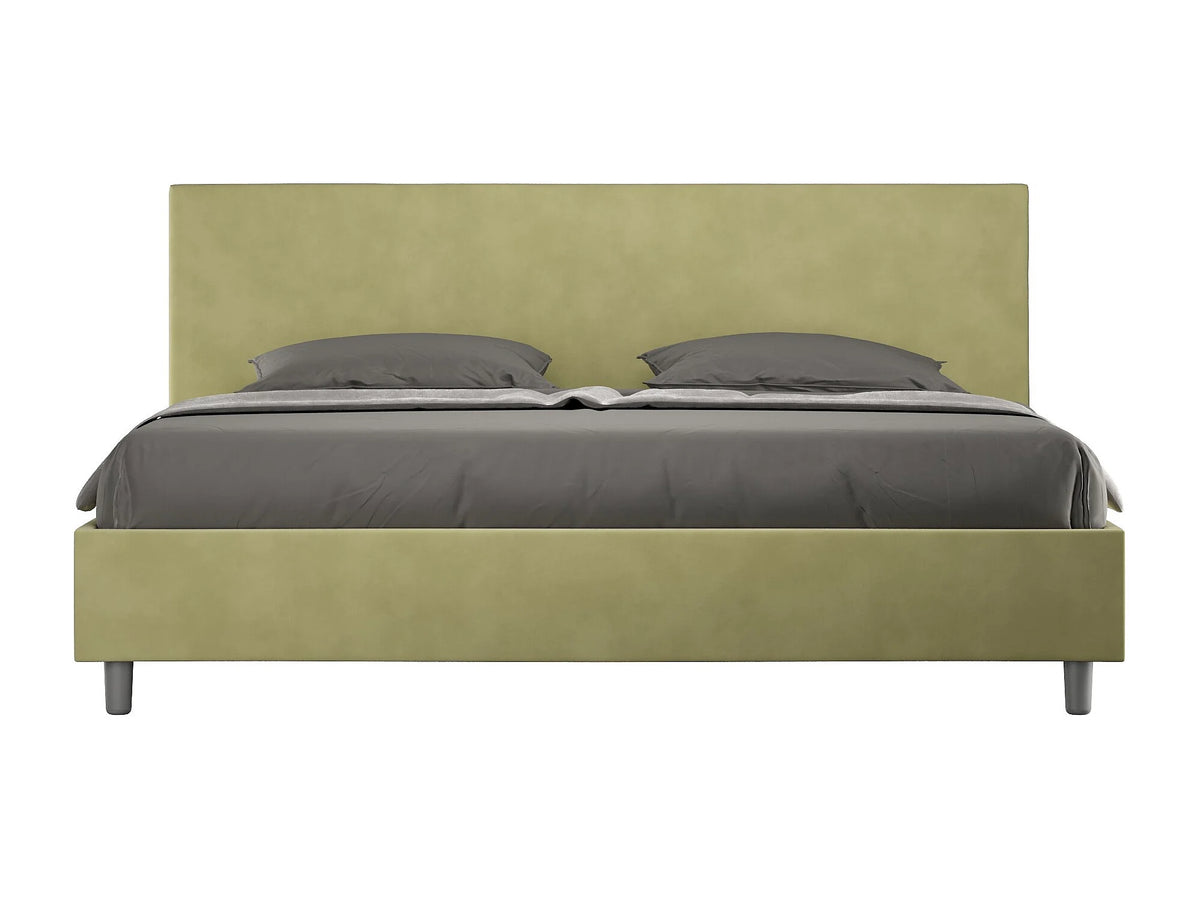 Lit Coffre 200x200 Microfibre Vert — vue 9