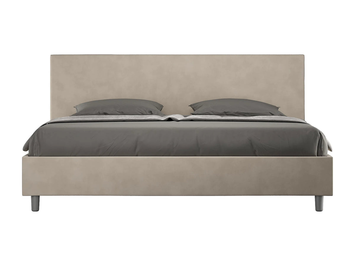 Lit Coffre 200x200 Microfibre Beige — vue 9
