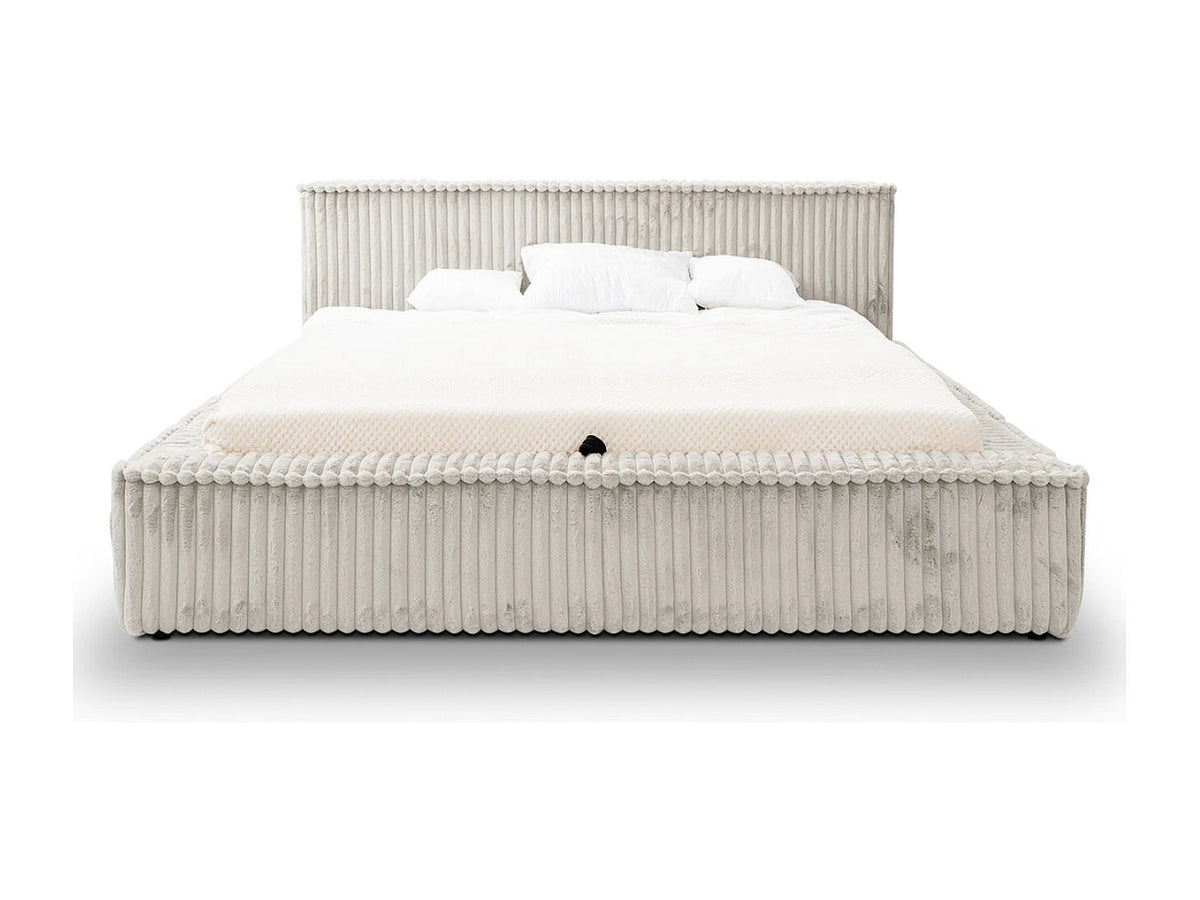 Lit Coffre 180x200 Bois Gris clair — vue 3