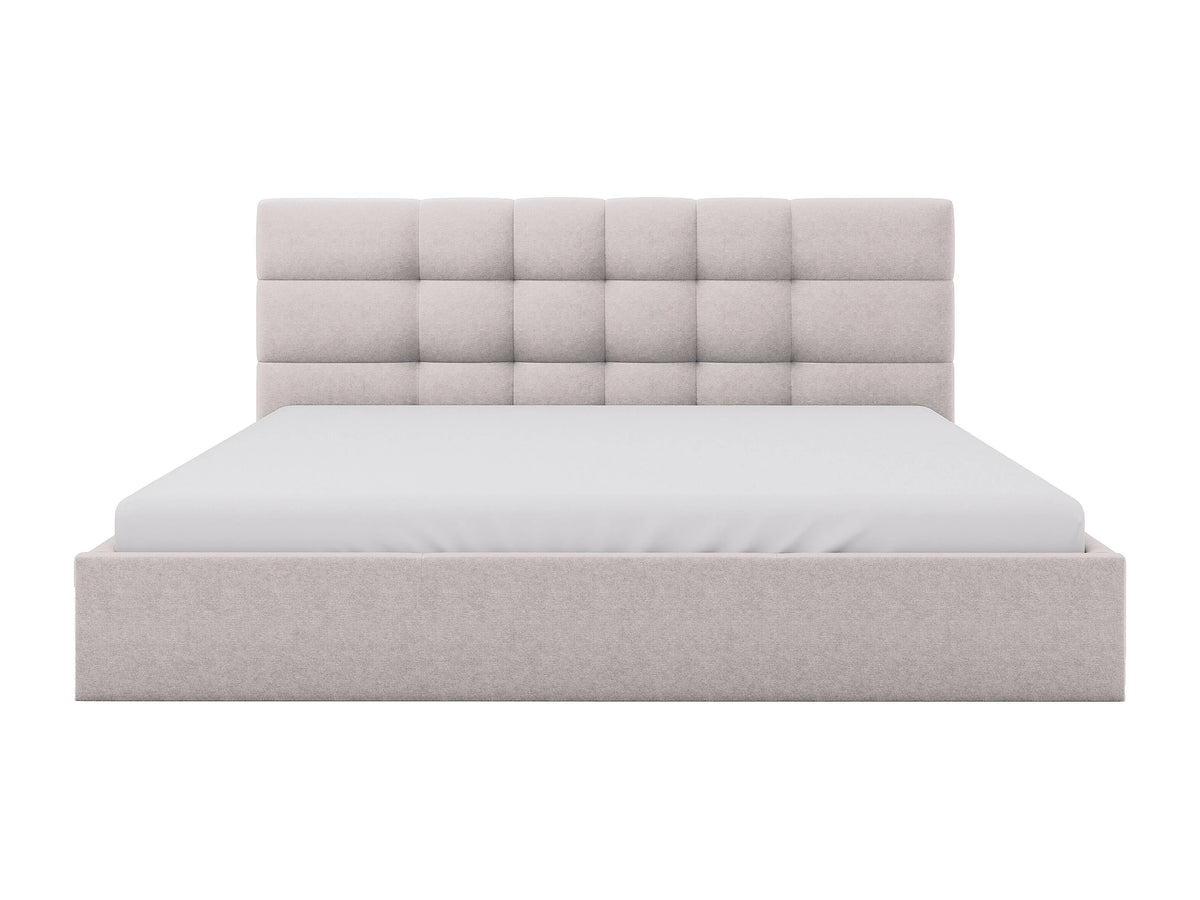 Lit Coffre 200x200 Bois Beige - ELIAVA — vue 5