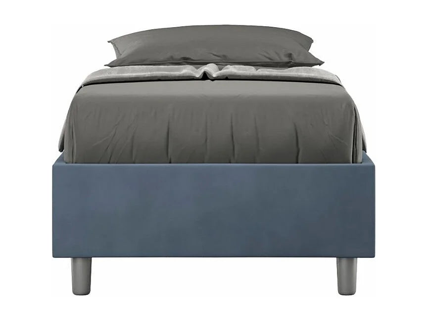 Lit Coffre 90x190 Microfibre Bleu — vue 4
