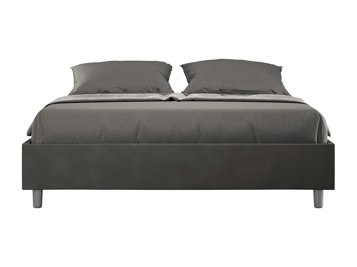Lit Coffre 90x190 Microfibre Bleu — vue 5