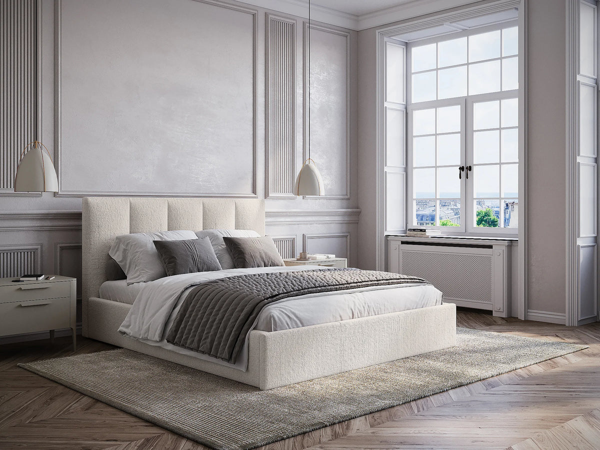 Lit Coffre 160x200 Bois Beige - KILACLO — vue 2