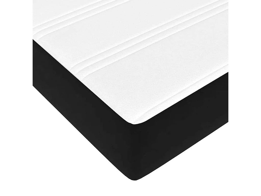 Lit Coffre 160x200 Velours Noir avec Matelas — vue 8