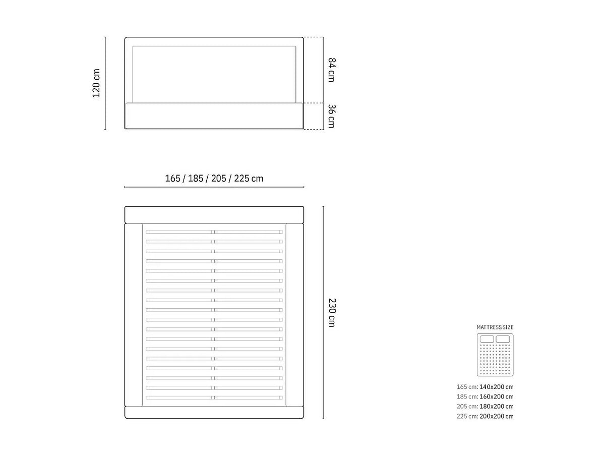 Lit Coffre 200x200 Tissu Chenille Ivoire — vue 7
