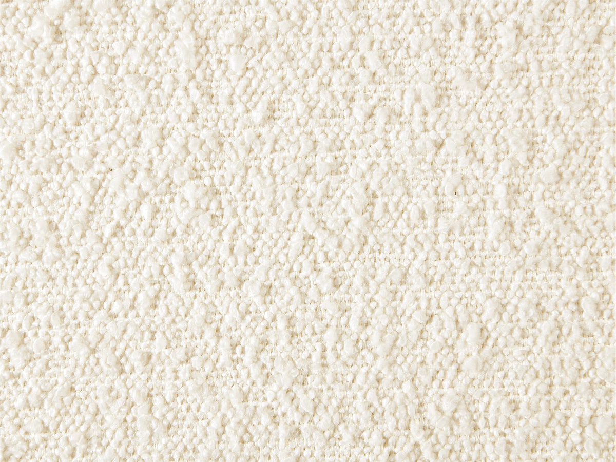 Lit Coffre 180x200 Tissu Bouclette Blanc avec Chevets — vue 8