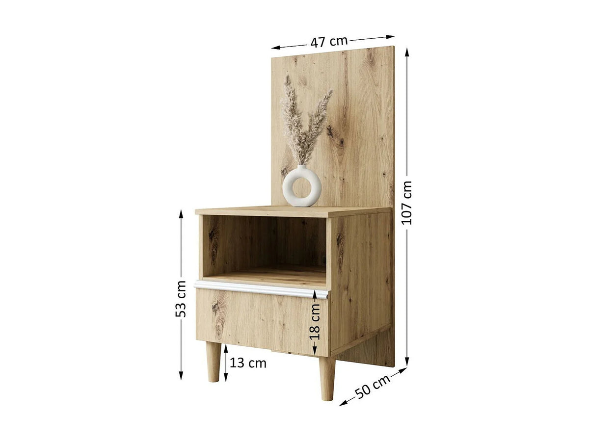 Lit Coffre 100x200 Tissu Beige — vue 10