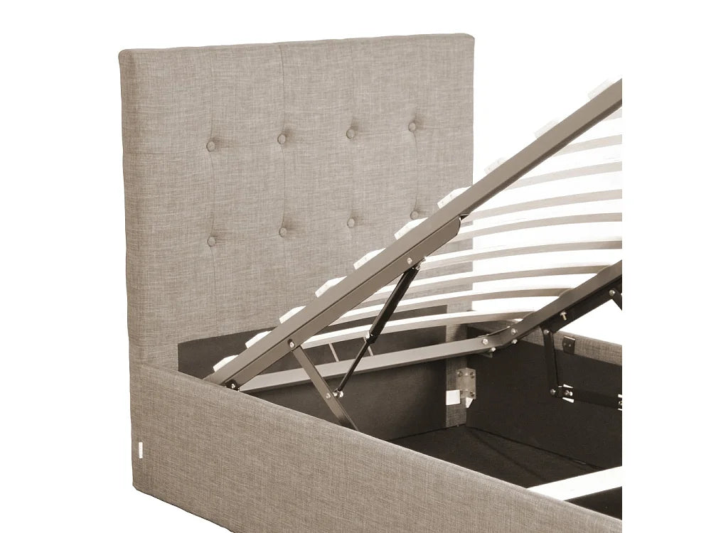 Lit Coffre 90x190 Bois Beige — vue 3