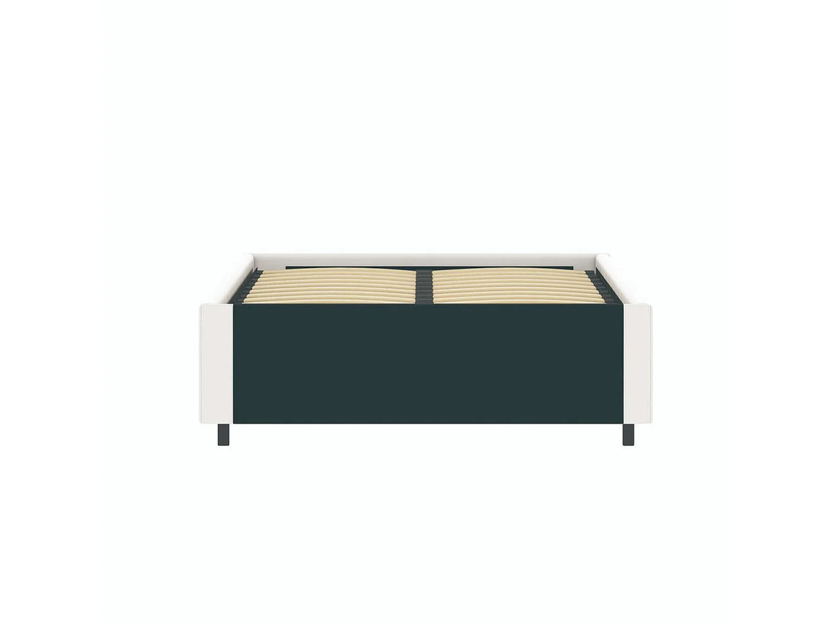 Lit Coffre 90x190 Simili Cuir Blanc — vue 5