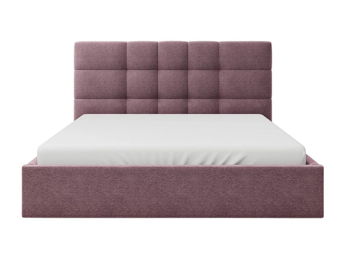 Lit Coffre 180x200 Bois Bordeaux - ELIAVA — vue 5