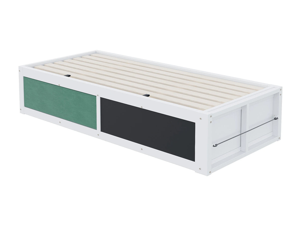 Lit Coffre 90x200 Bois Blanc — vue 8